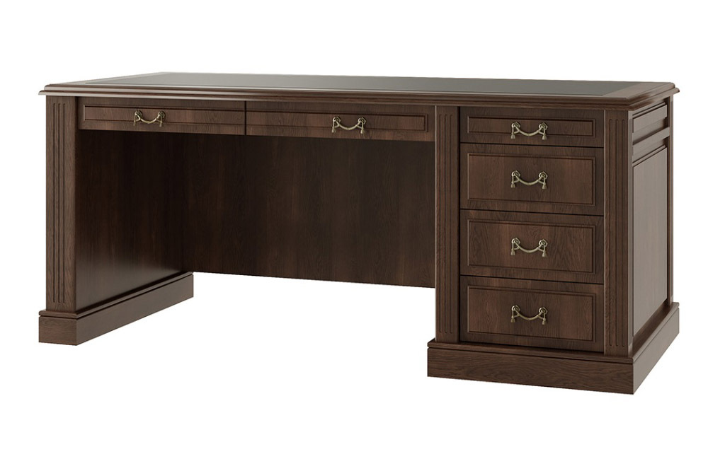 МИНИСТРИ Стол письменный Ministry MNS2910404 (шпон дуба) цвет дуб шоколад