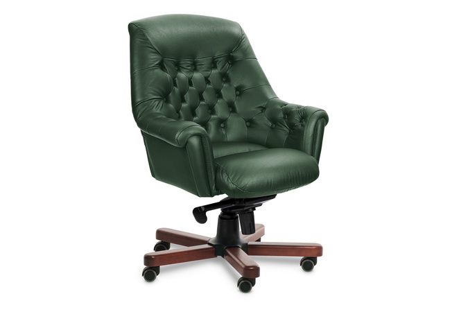 Кресло для руководителя с низкой спинкой Zurich B (green)