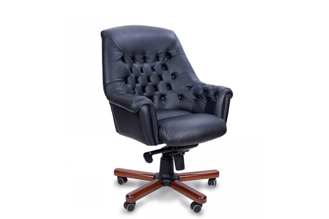 Кресло для руководителя с низкой спинкой Zurich B (black)