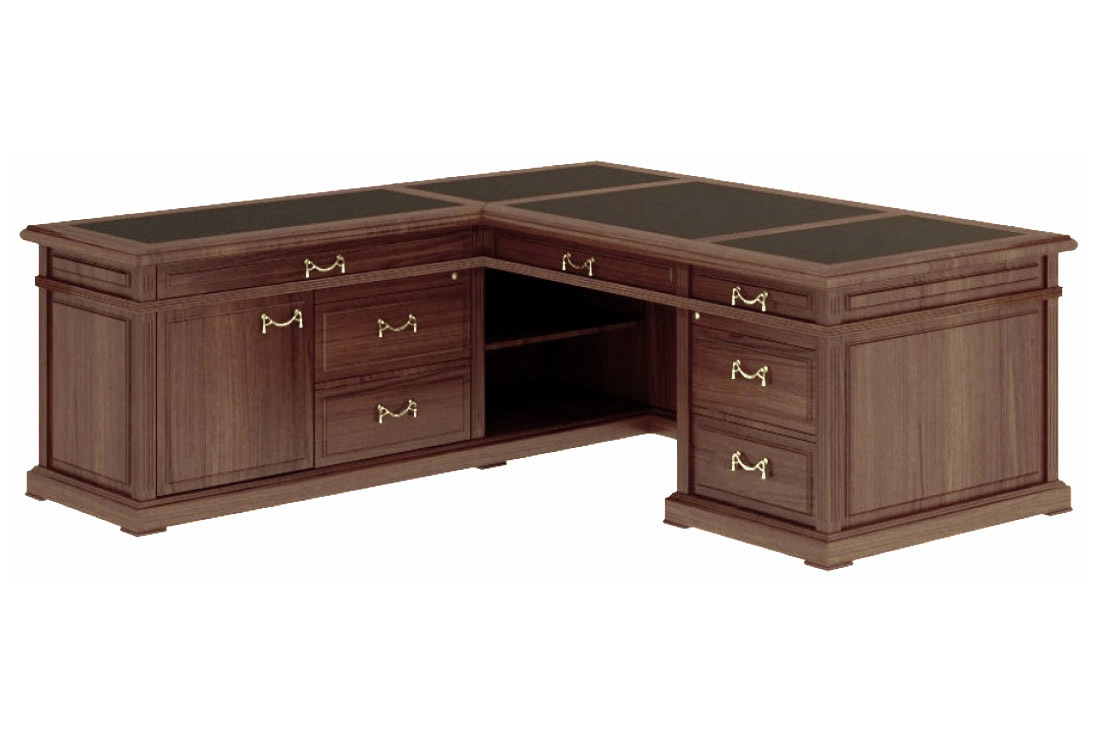 МИНИСТРИ Стол письменный Ministry MNS2910704 (шпон дуба) цвет дуб шоколад