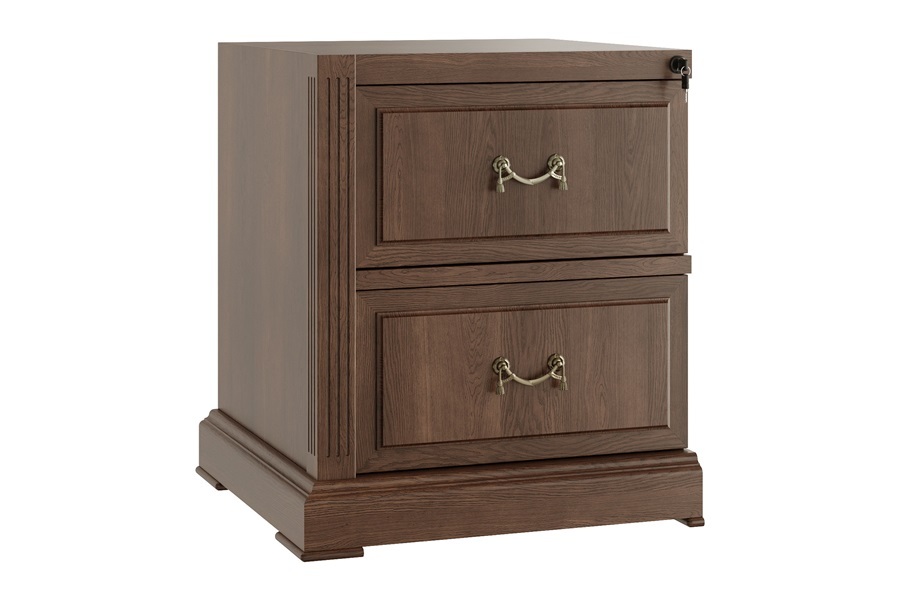 МИНИСТРИ Тумба приставная правая MNS2930304 Ministry (шпон дуба) цвет дуб шоколад