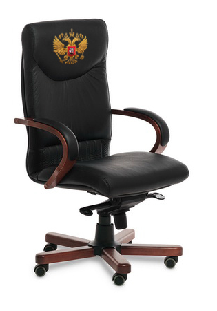 Кресло для руководителя с высокой спинкой Swing A с гербом РФ